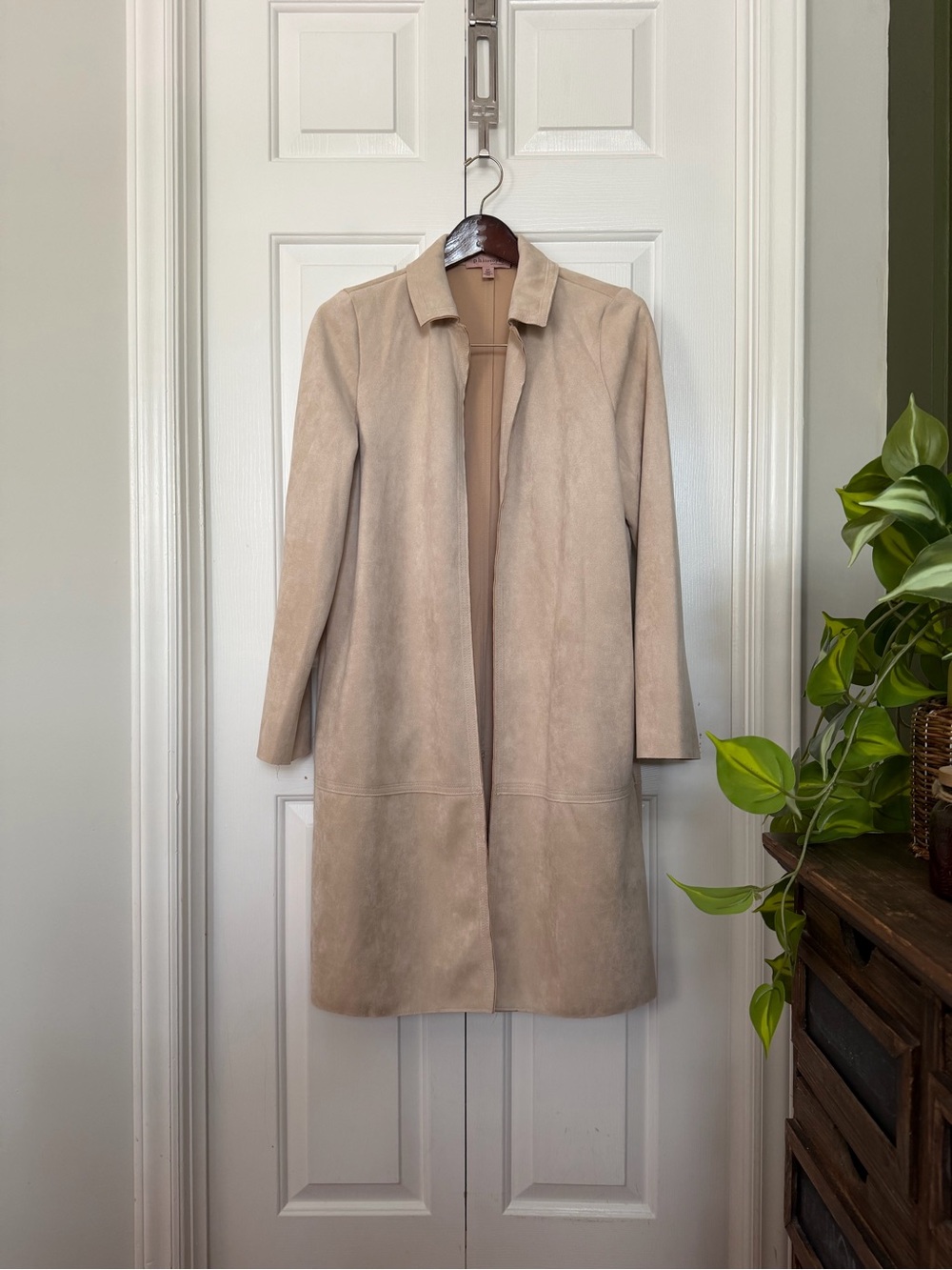 Philosophy Light Beige Long Trench Coat